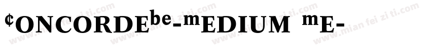 ConcordeBE-Medium Me字体转换